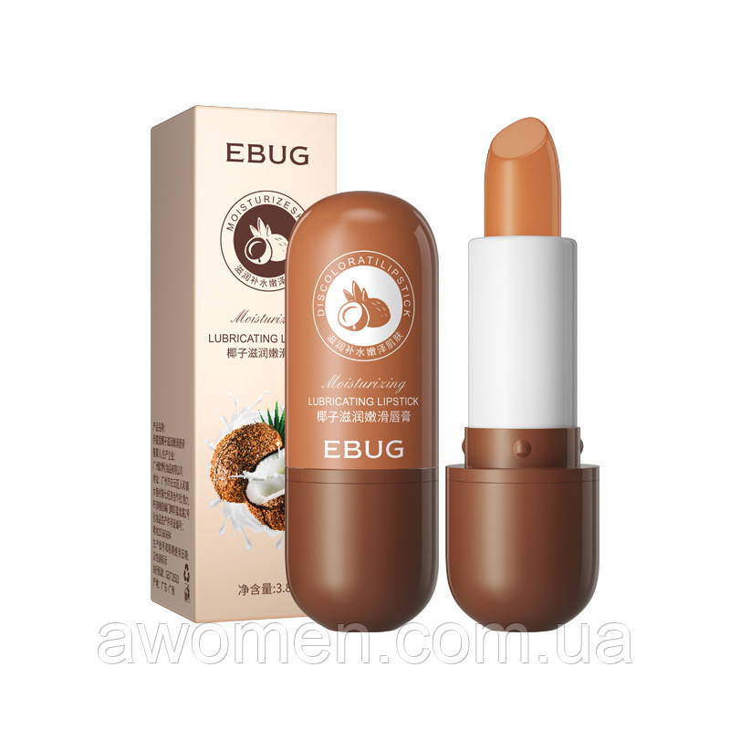Бальзам для губ Coconut Lipstick з екстрактом кокоса (3,8 g) прозорий