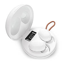 Навушники вакуумні безпровідні з мікрофоном ERGO BS 520 Twins Bubble Bluetooth в кейсі Білий, фото 3