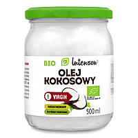 Органічна нерафінована кокосова олія холодного віджиму, Intenson, 500 мл