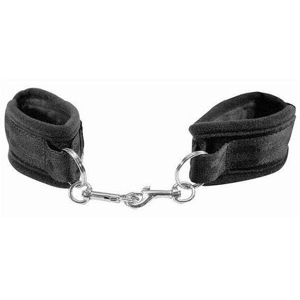 Наручники Sex and Mischief — Beginners Handcuffs Black тканинні, фото 1