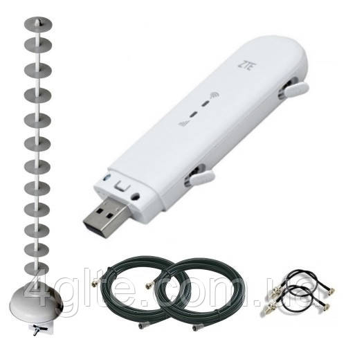 Комплект 4G для села ZTE MF79 з антеною MIMO Стріла-5 2x20Дб, фото 1