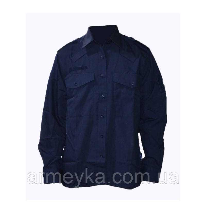 Сорочка, поліцейська( жіноча ) темно синя бавовна, оригінал Британія 42 (ОГ до 87), 42, Нове
