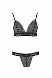 Комплект білизни GLAMISS SET black XXL/XXXL - Passion Exclusive, фото 4
