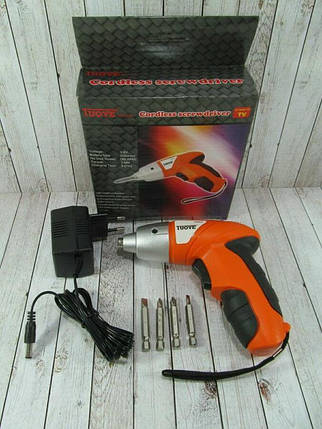 Акумуляторний міні шуруповерт електрична викрутка TUOYE Cordless Screwdriver, фото 2
