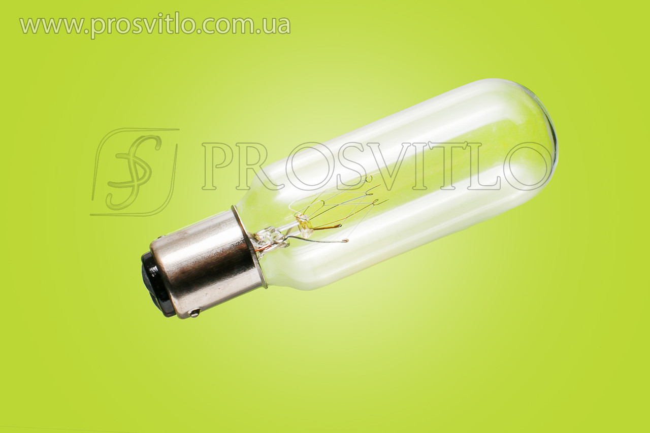 Лампа циліндрична Ц 127-15, цоколь B15d/18. (Ц 125-135-15)