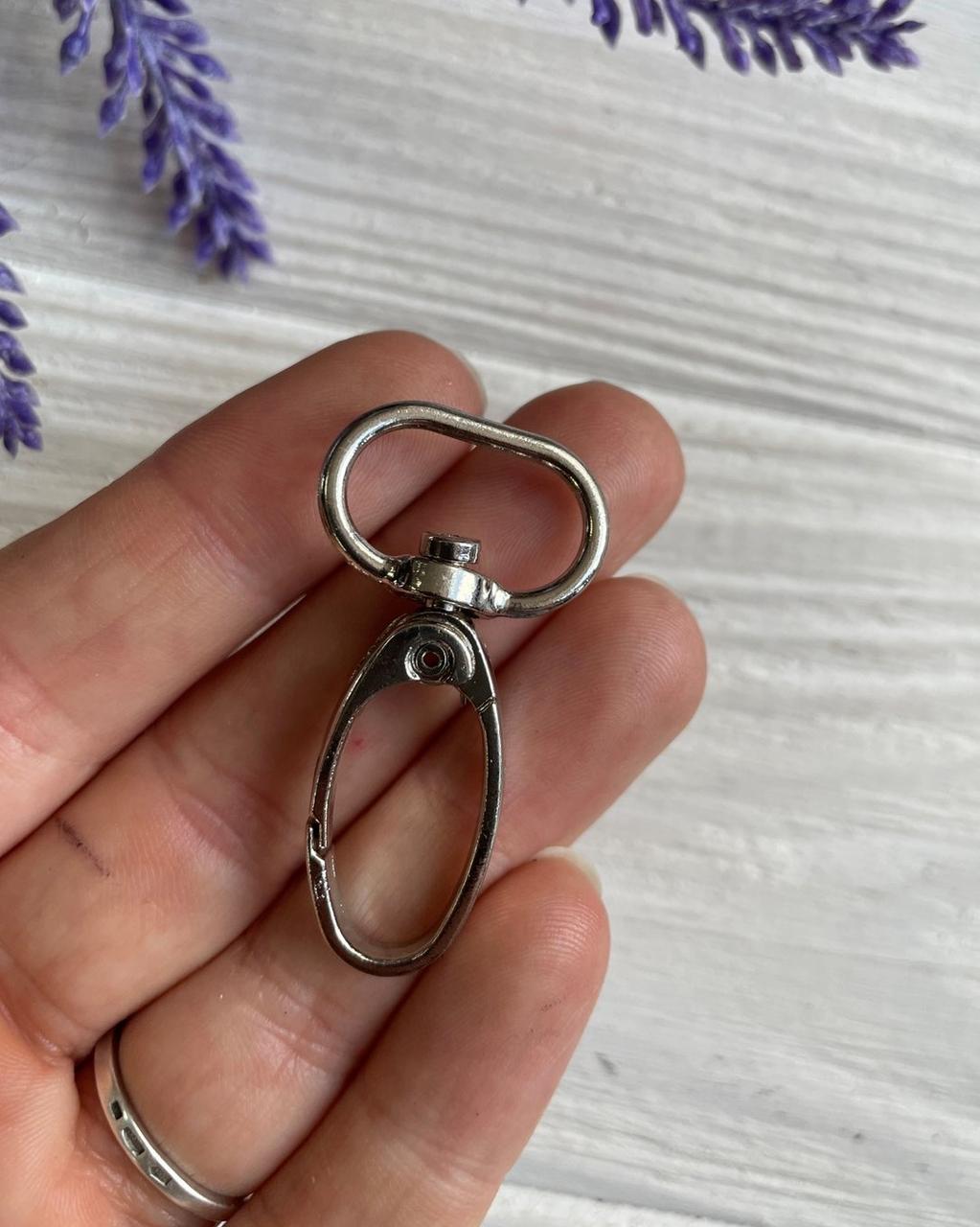 Карабін овальний " 40 мм " срібло 1 шт