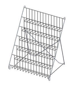 Стенд під пресу "Каскад" 6 сітчастих полиць