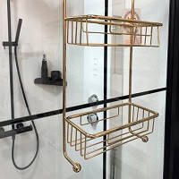 БРОНЗОВІ ТА ЗОЛОТІ ПОЛИЧКИ ДЛЯ ВАННОЇ ТА ДУШУ
