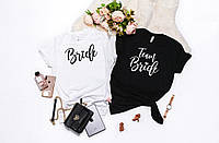 Женская футболка на девичник Bride Team bride 5 для невесты и подружек невесты