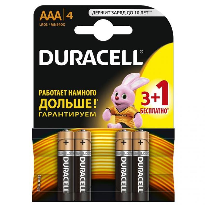 Батарейка Duracell Duralock Basic AAA/LR03 BL 4шт (ID#1647436145), цена ...