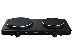 Електрична плита з двома конфорками SILVERCREST SDK 2500 B1, 2500 Вт 01509