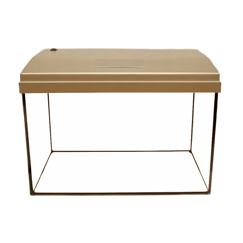 Прямокутний акваріум А-30 з кришкою та LED освітленням Срібло, фото 1