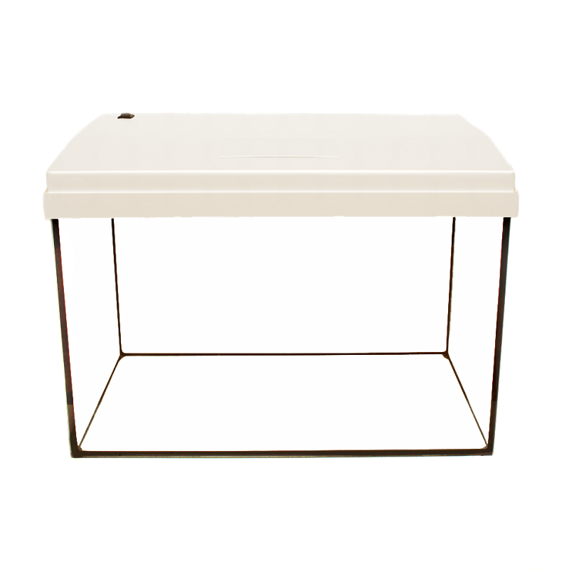 Прямокутний акваріум А-50 з кришкою та LED освітленням Білий, фото 1