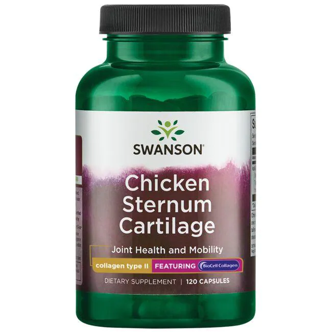 Курячий колаген 2-го типу / Chicken Sternum Cartilage Collagen Type II, 500 мг 120 капсул