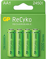 Акумулятор GP Recyko 2500, GP250AAHC-2EB4, 2450mAh, 7.2A, LSD80-1, AA, Ni-MH