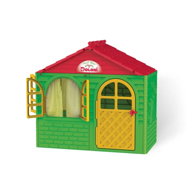Будиночок для дітей Doloni маленький, зелено-червоний, фото 1