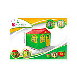 Будиночок для дітей Doloni маленький, зелено-червоний, фото 3