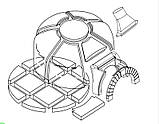 Британська піч для піци та хліба SOBA 1400, купол для збирання за місцем, фото 4