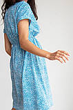 Повітряна блакитна сукня для вагітних і годуючих мам з приємної тканини з секретом для годування, 4178760-Г, фото 4