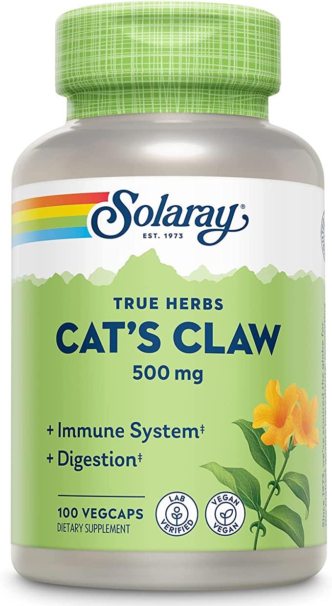 Котячий кіготь (Cat's Claw) Solaray, 500 мг 100 капсул