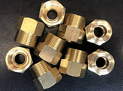 Перехідник балонний нарізний зі СП21,8 на G3/4 (латунний)