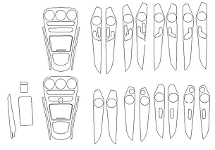 Комплект викрійок для салону MERCEDES-BENZ C-CLASS SEDAN 2019