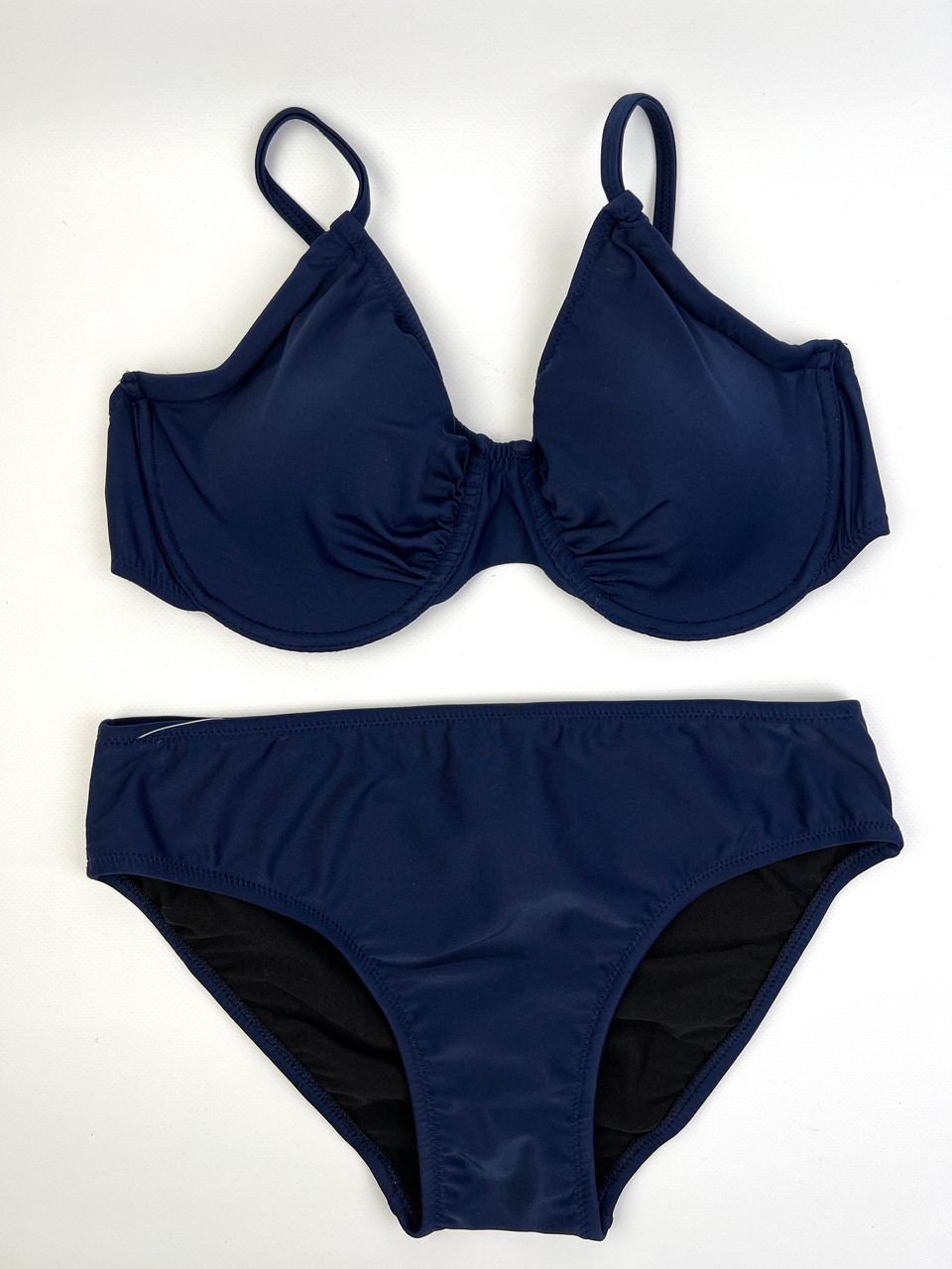 Купальник жіночий роздільний синій з кісточками, фото 1