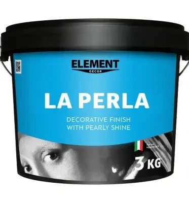 Декоративне покриття LA PERLA ELEMENT DECOR (ЛА ПЕРЛА ЕЛЕМЕНТ ДЕКОР), з перламутровим блиском 3кг
