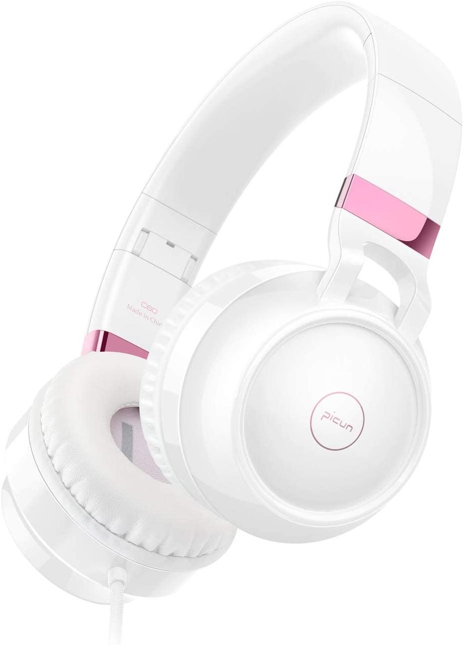 Дротові навушники з мікрофоном Picun C60 White