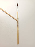 Пензлик для фарби круглий з натурального ворсу "Білка" / №6 / пензлик для малювання / 1шт