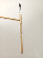 Пензлик для фарби круглий з натурального ворсу "Білка" / №7 / пензлик для малювання / 1шт