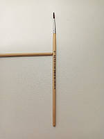 Пензлик для фарби круглий з натурального ворсу "Білка" / №3 / пензлик для малювання / 1шт