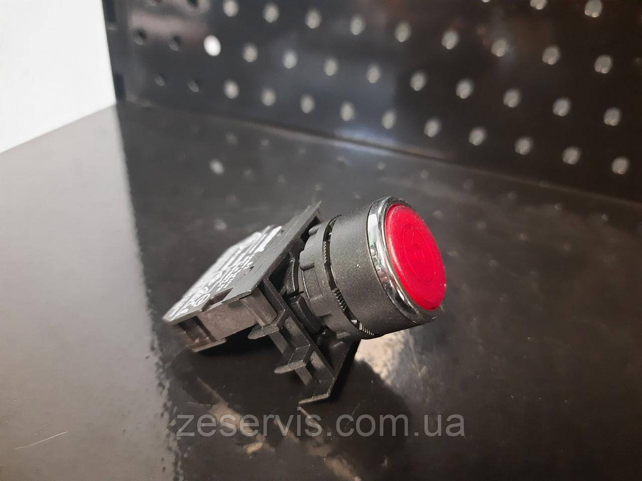 Натискна кнопка B200FK з фіксацією (1 НЗ) червона, EMAS, фото 1