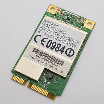 Модуль wi-fi broadcom bcm94312mcg acer g620 сервісний оригінал з розборки