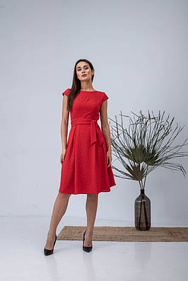 Гарне плаття "4381", розміри 52 червоне