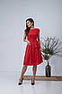 Гарне плаття "4381", розміри 52 червоне, фото 2