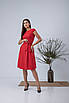 Гарне плаття "4381", розміри 52 червоне, фото 3