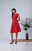 Гарне плаття "4381", розміри 52 червоне, фото 5
