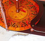 Глобус бар зі столиком "Древня карта" на 3-х ніжках з дерева, фото 6