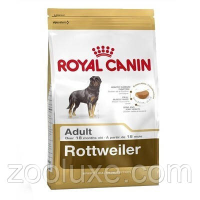 Royal Canin Rottweiler Adult 12 кг - повсякденний корм для дорослих собак породи Ротвейлер