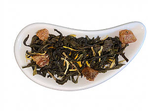 Зелений ароматизований чай Абрикосовий сад Османтус