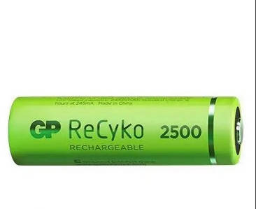 Аккумулятор GP Recyko 2500, GP250AAHC-2EB4, 2450mAh, 7.2A, LSD80-1, AA, Ni-MH