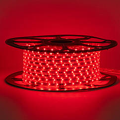 Лід стрічка 220 В червона smd 2835 48led/м 6 Вт/м IP65, 1 м