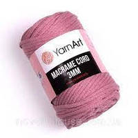 Пряжа YarnArt Makrame Cord 3mm(Ярнарт Макраме - шнур для макраме) №792 пыльная роза