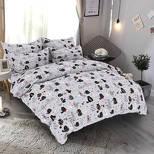 Дитяча постільна білизна Коті на сірому, ТМ Кондор, бязь