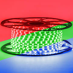 Led стрічка 220В rgb smd5050 5W/m 60 LED/m IP65, 1 м