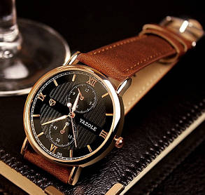Чоловічий наручний годинник Yazole, класичний годинник чоловічий