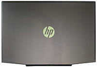 Крышка дисплея для HP Pavilion Gaming 15-cx, черная (black) LCD Back Cover, логотип зеленый