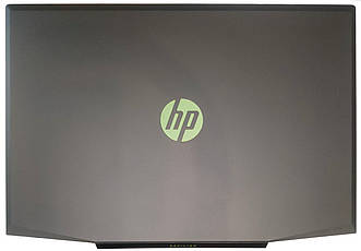 Кришка дисплею для HP Pavilion Gaming 15-cx, чорна (black) LCD Back Cover, логотип зелений