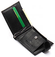 Чорне шкіряне чоловіче портмоне із затискачем для грошей Marco Coverna MC-2006H-1, фото 7